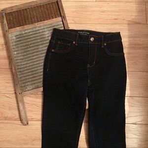 Maurice’s High Rise Dark Wash Skinny Slim Fit Blue Denim Jeans